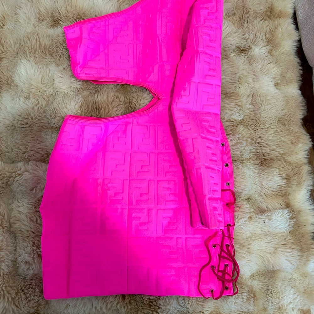 Fendi Pink Nicki Minaj Collection Dress